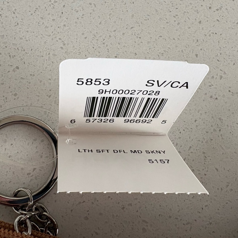 Coach Y2K Soho Beige leather Coin Purse keychain New with tags - Picture 12 of 12